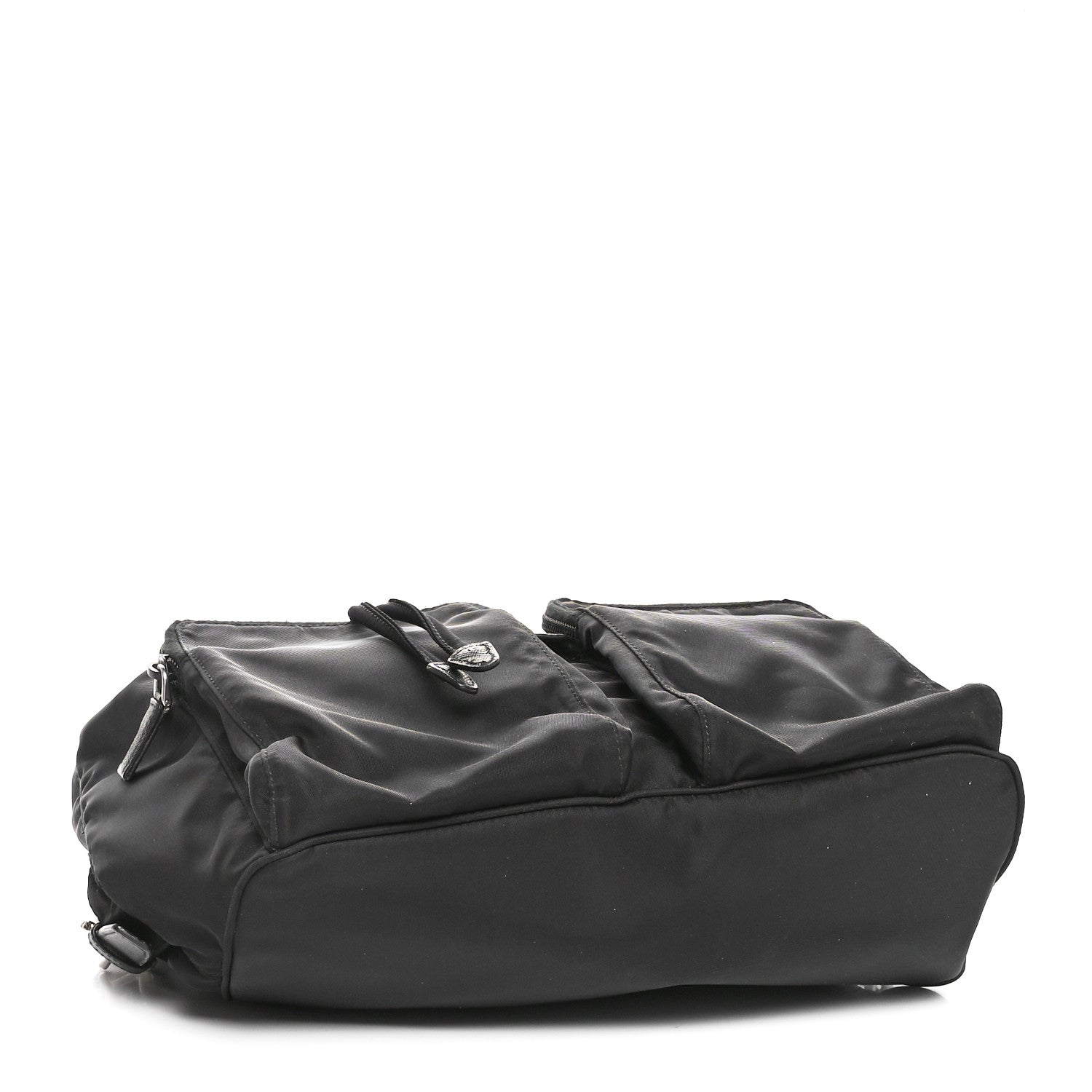 Prada Tessuto Nylon Saffiano Vela Backpack Black 4 of 9