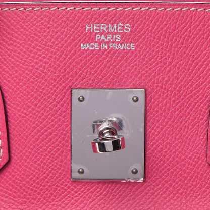 Hermes Epsom Candy Birkin 35 Rose Tyrien Rubis 6 of 41