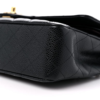 Chanel Caviar Quilted Medium Double Flap Black 9 of 11
