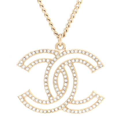 Chanel Crystal CC 100 Anniversary Necklace Gold 4 of 5