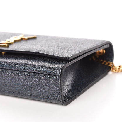 Saint Laurent Grain De Poudre Medium Classic Monogram Kate Satchel Graphite 9 of 10