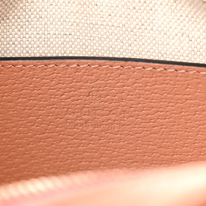 Gucci Monogram Textured Dollar Calfskin Mini Ophidia Shoulder Bag Cloche Rose Pink 6 of 12