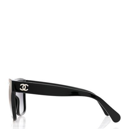 Chanel Acetate Polarized Square CC Sunglasses 5380 Black 2 of 8