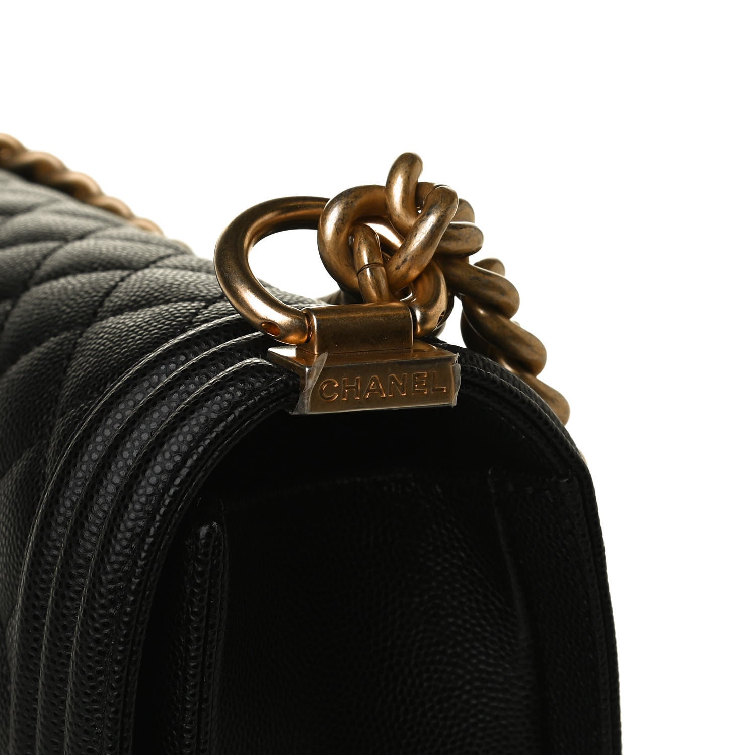 Chanel Caviar Quilted Medium Boy Flap Black 10 of 14