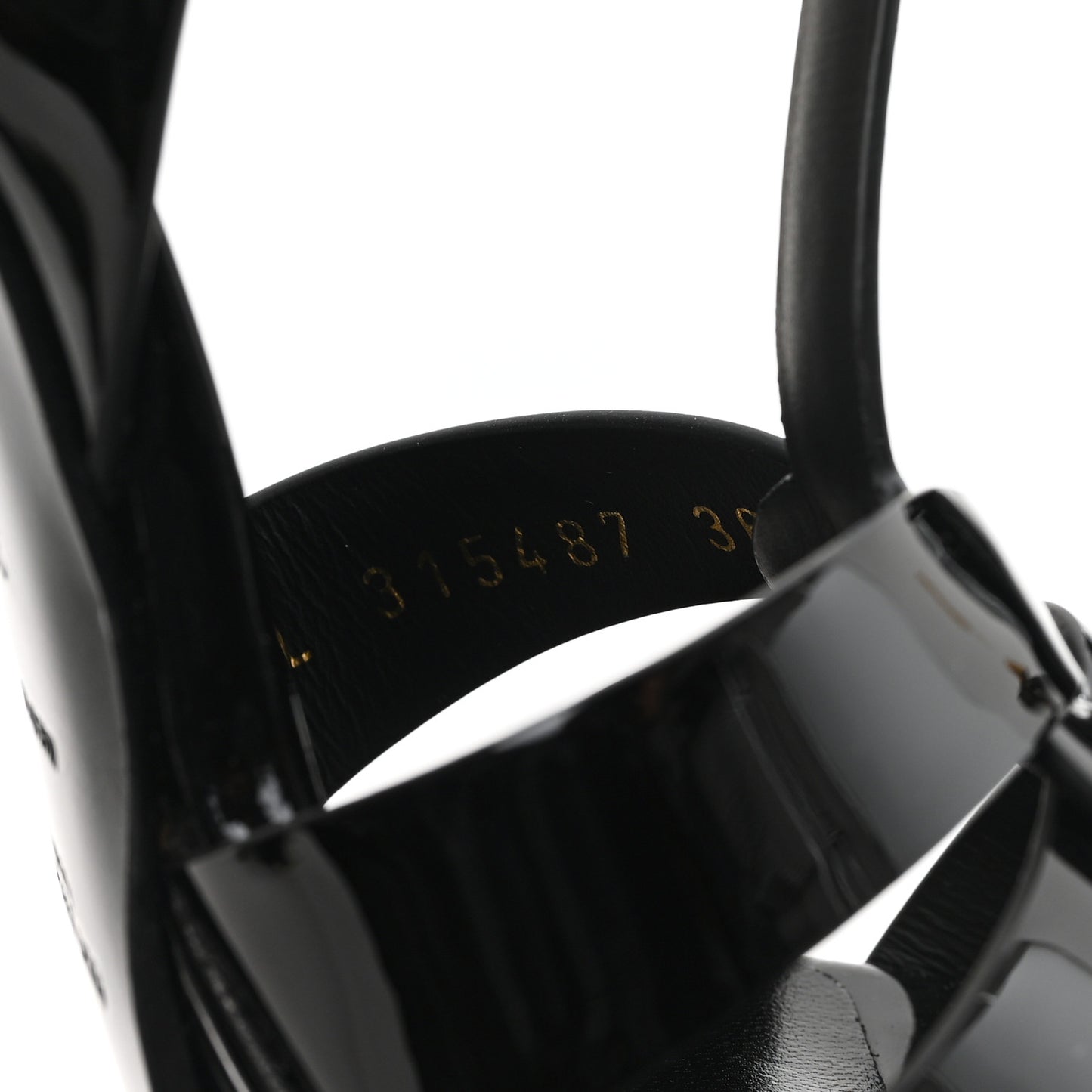 Patent Tribute 105 Platform Sandals 36 Black