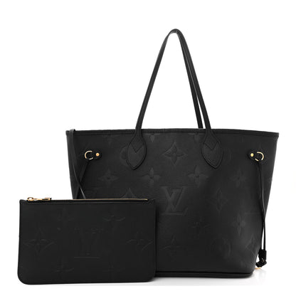 Louis Vuitton Empreinte Monogram Giant Neverfull MM Black 3 of 13
