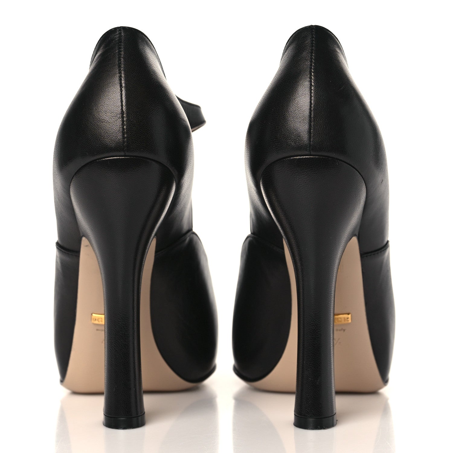 Gucci Malaga Kid Lesley Mary Jane Pumps 40.5 Black 5 of 9