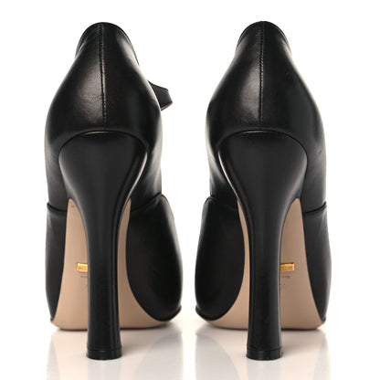 Gucci Malaga Kid Lesley Mary Jane Pumps 40.5 Black 5 of 9