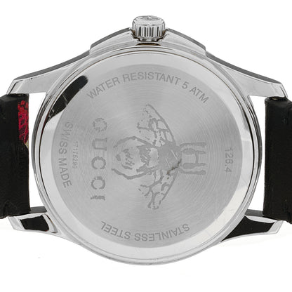 Gucci Stainless Steel Calfskin 38mm Le Marche Des Merveilles Snake Quartz Watch Black 4 of 4