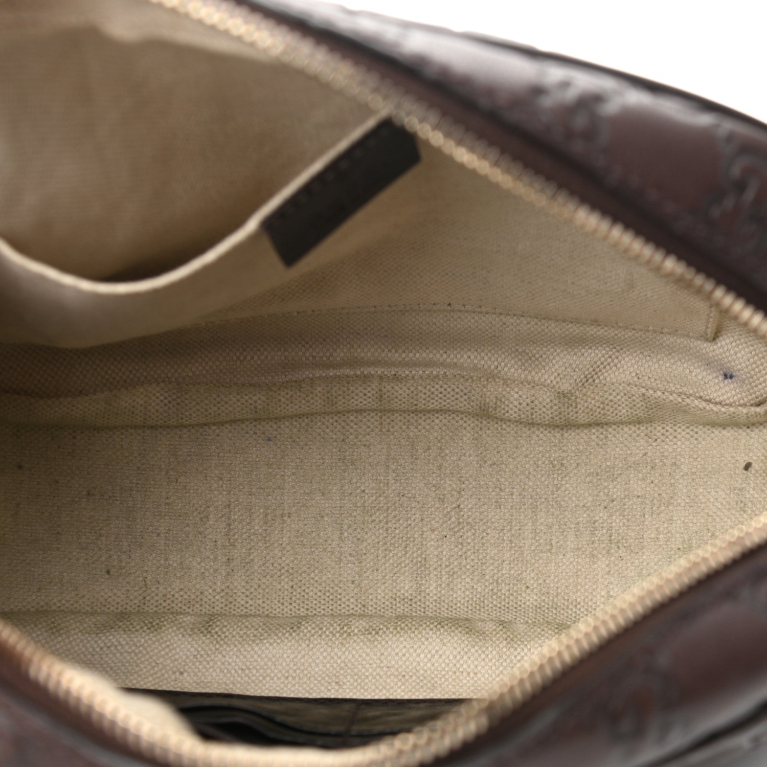 Gucci Guccissima Mini Bree Messenger Bag Chocolate 4 of 9