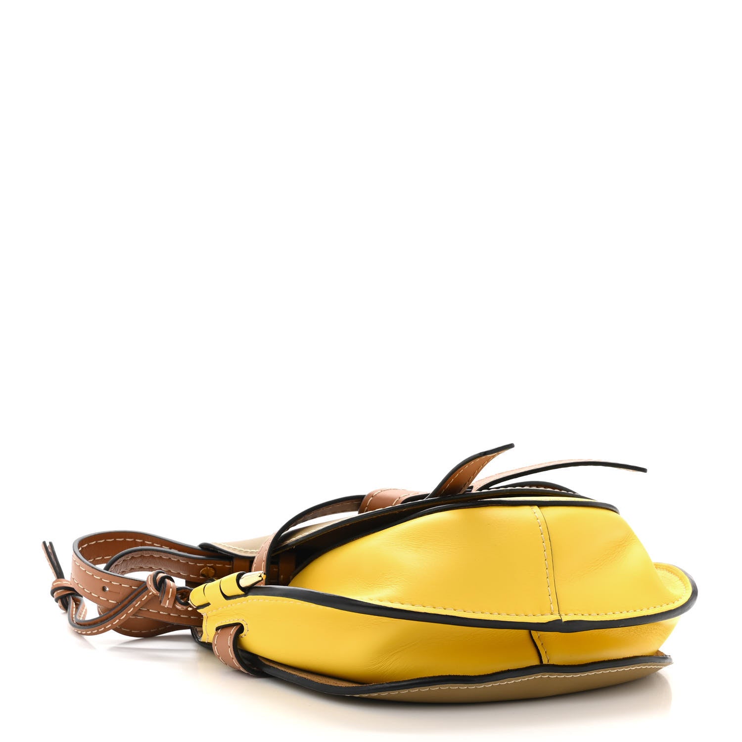 Loewe Calfskin Small Gate Crossbody Bag Mocca Yellow Pecan 4 of 12