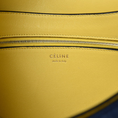Celine Suede Calfskin Pony Hair Medium Tri-Color Diamond Shoulder Bag Multi 6 of 9