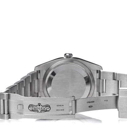 Rolex Stainless Steel 36mm Oyster Perpetual Chronometer Watch Concentric Blue 116034 5 of 7