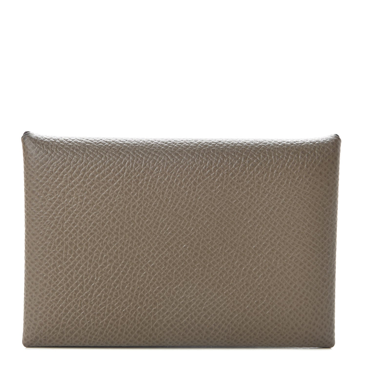 Hermes Epsom Calvi Card Case Etoupe 1 of 7