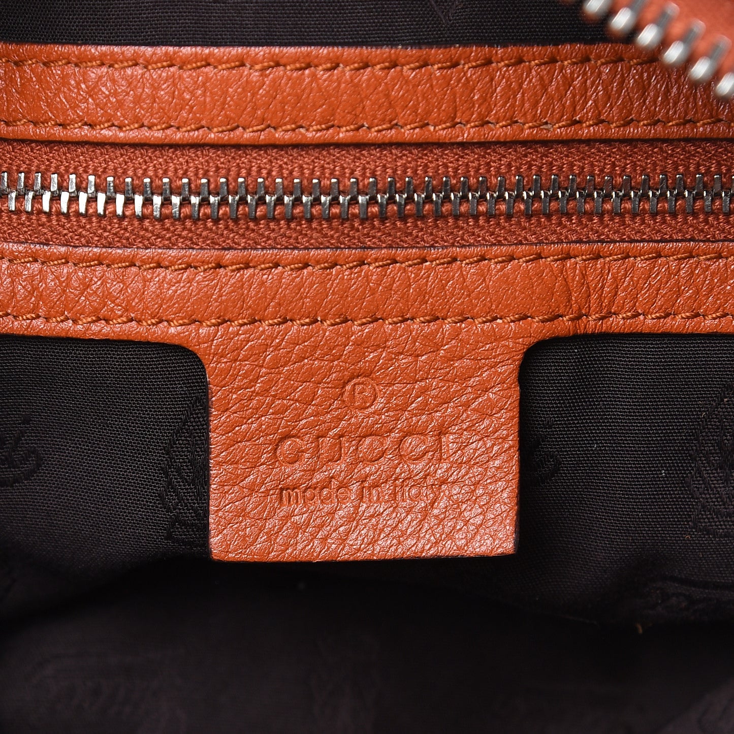 Pebbled Calfskin Medium Jungle Hobo Dark Orange