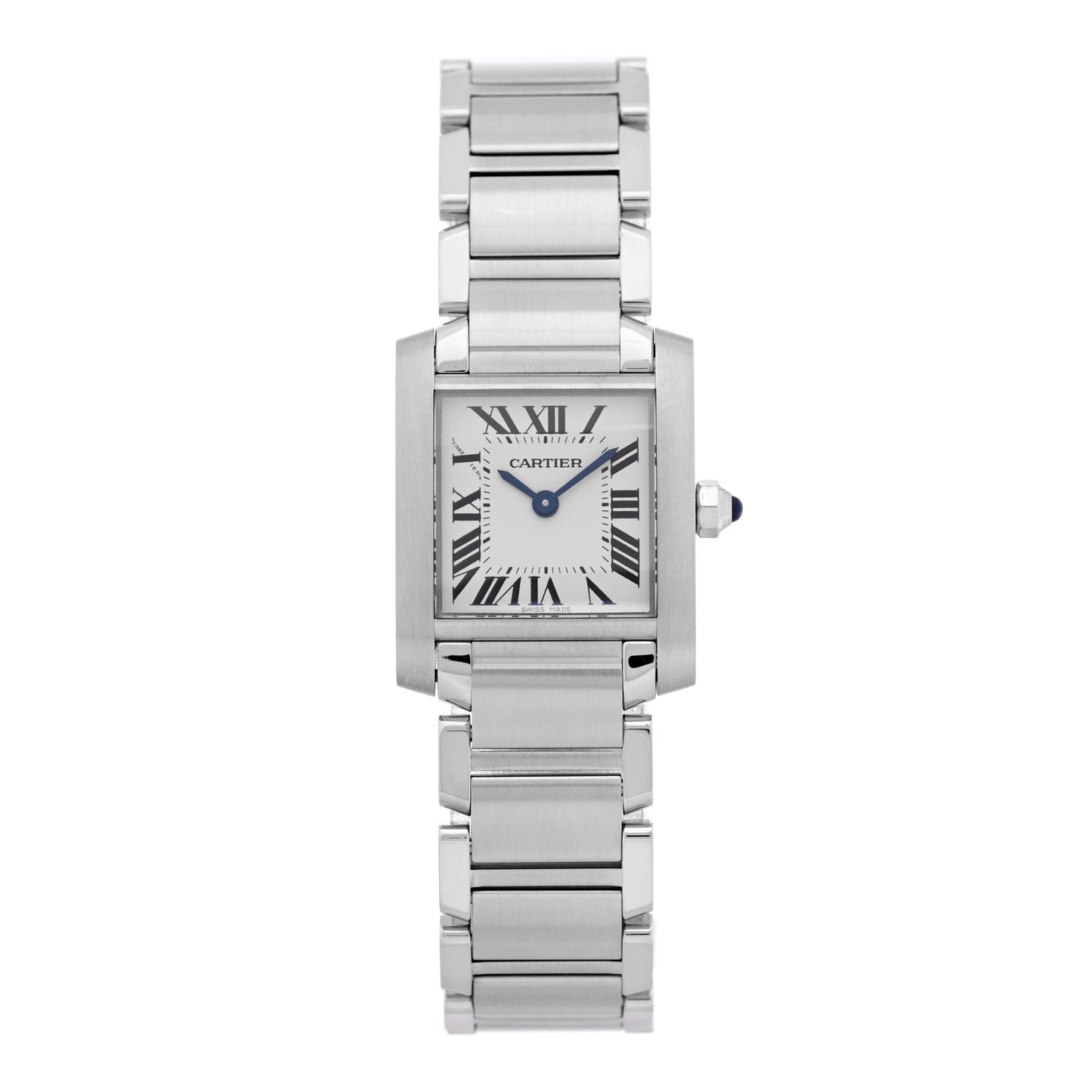Stainless Steel 20mm Tank Francaise Quartz Watch