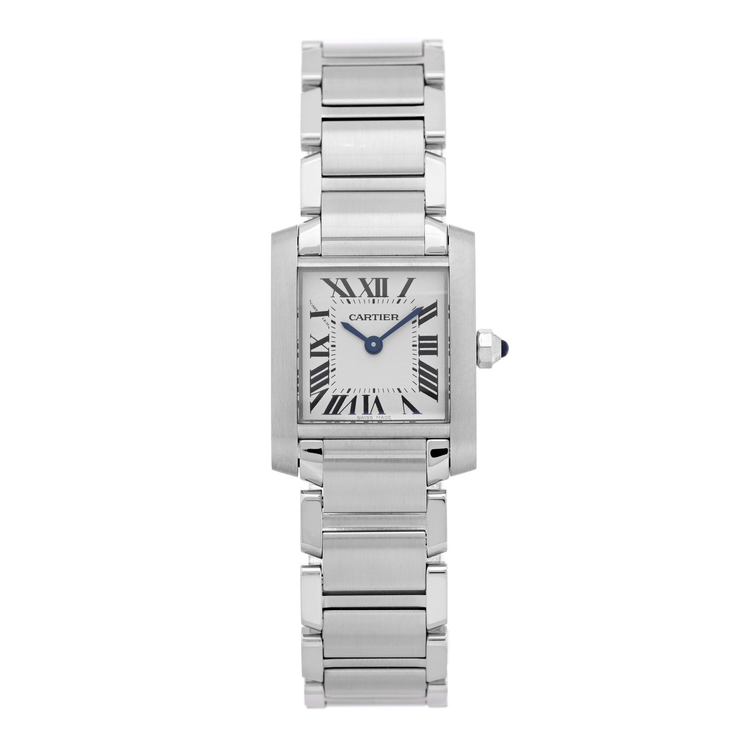 Cartier Stainless Steel 20mm Tank Francaise Quartz Watch 1 of 5