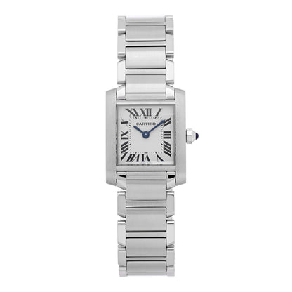 Cartier Stainless Steel 20mm Tank Francaise Quartz Watch 1 of 5