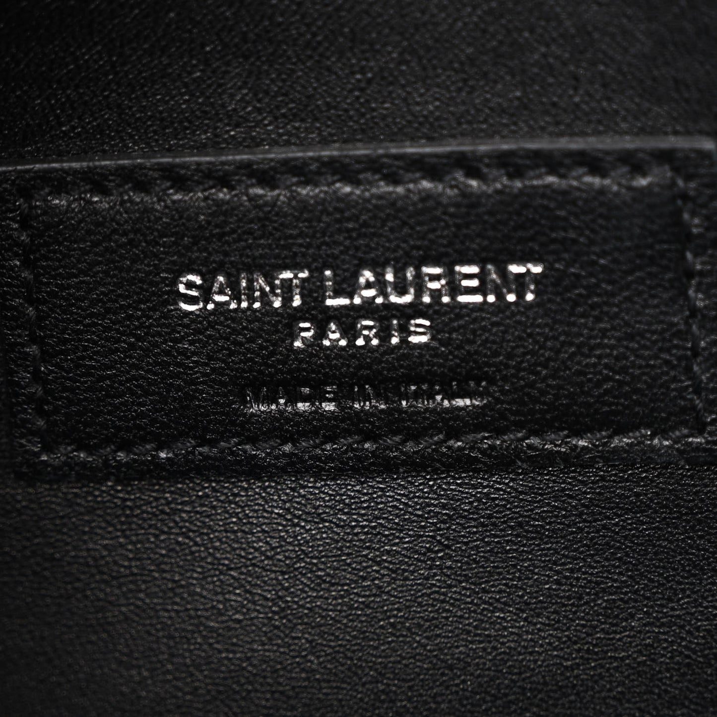 Calfskin Crocodile Embossed Medium West Hollywood Monogram Fold-Over Black