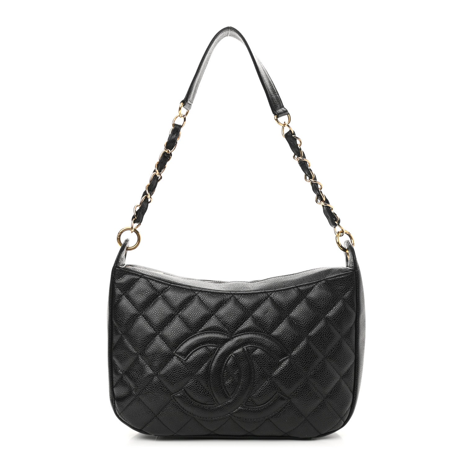 Chanel Caviar Quilted Timeless CC Shoulder Bag Black 1 of 10