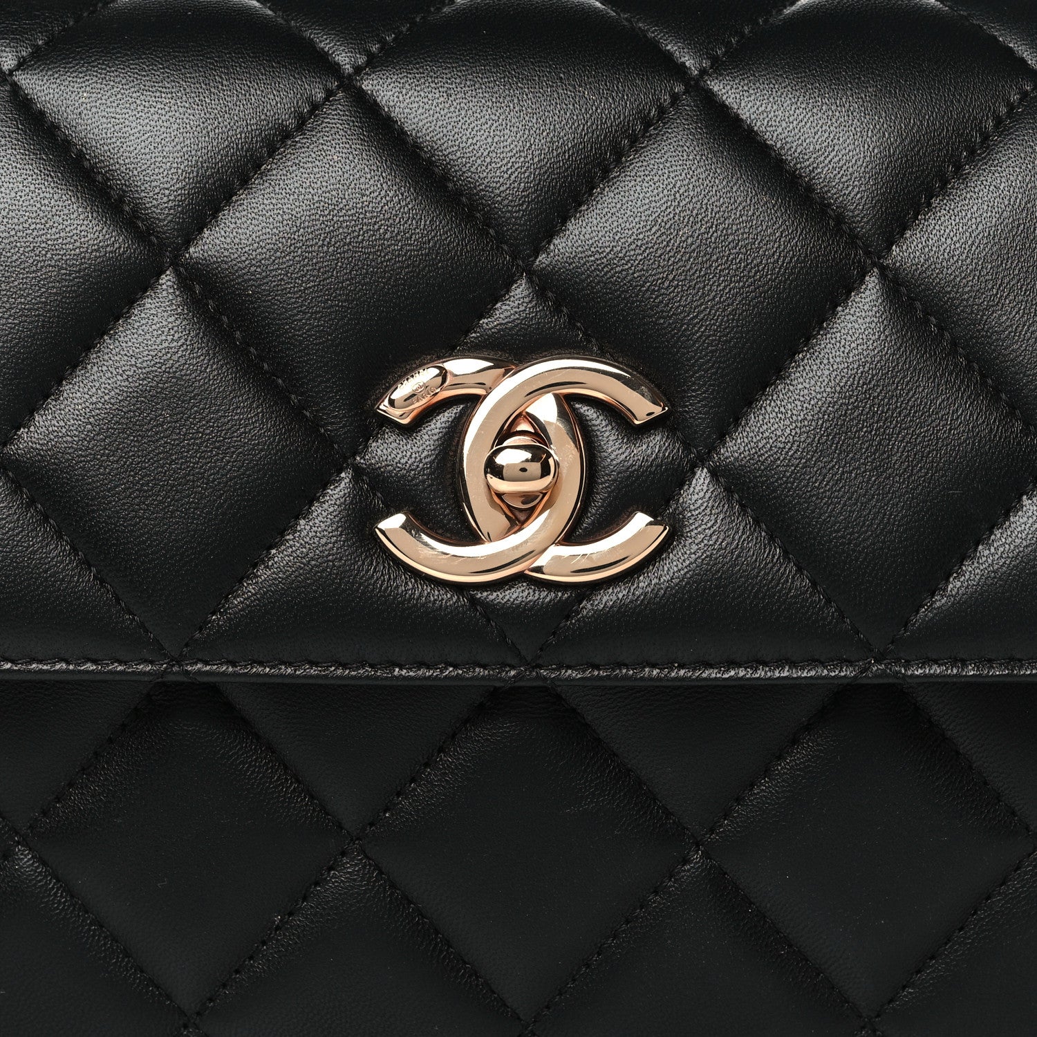 Chanel Lambskin Quilted Small Trendy CC Dual Handle Flap Bag Black 8 of 11