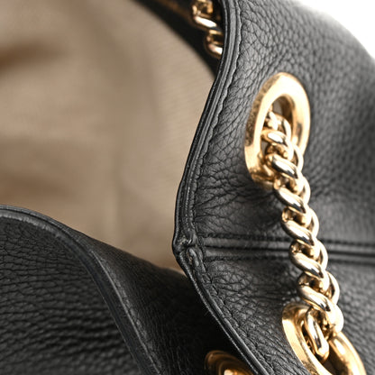 Gucci Pebbled Calfskin Medium Soho Chain Shoulder Bag Black 12 of 12