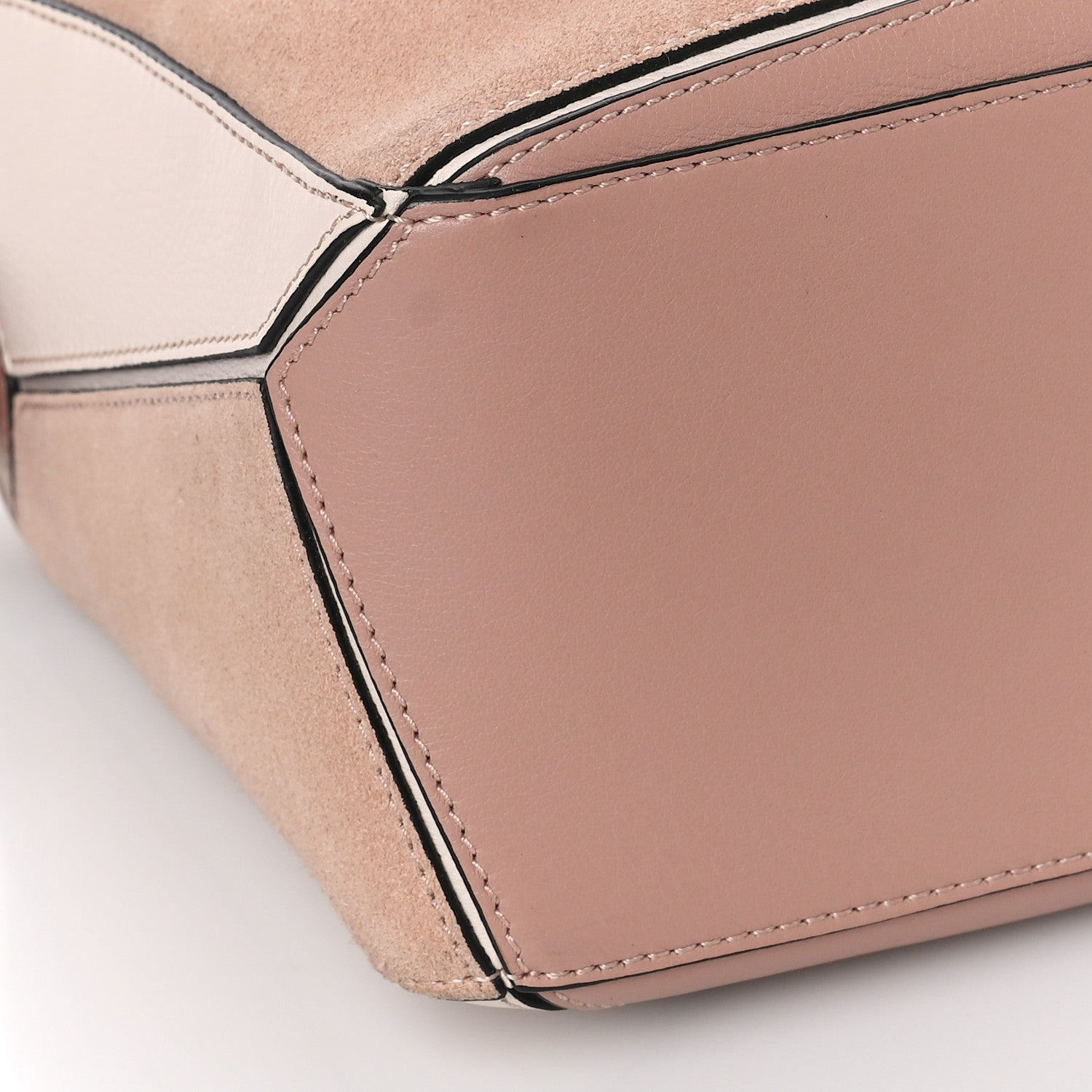 Loewe Calfskin Suede Small Puzzle Bag Blush 7 of 8