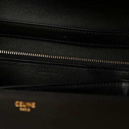 Celine Box Calfskin Medium Classic Box Flap Bag Black 8 of 13