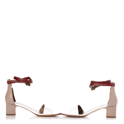 Hermes Box Calfskin Manege Sandals 36.5 Grey Multicolore 6 of 10