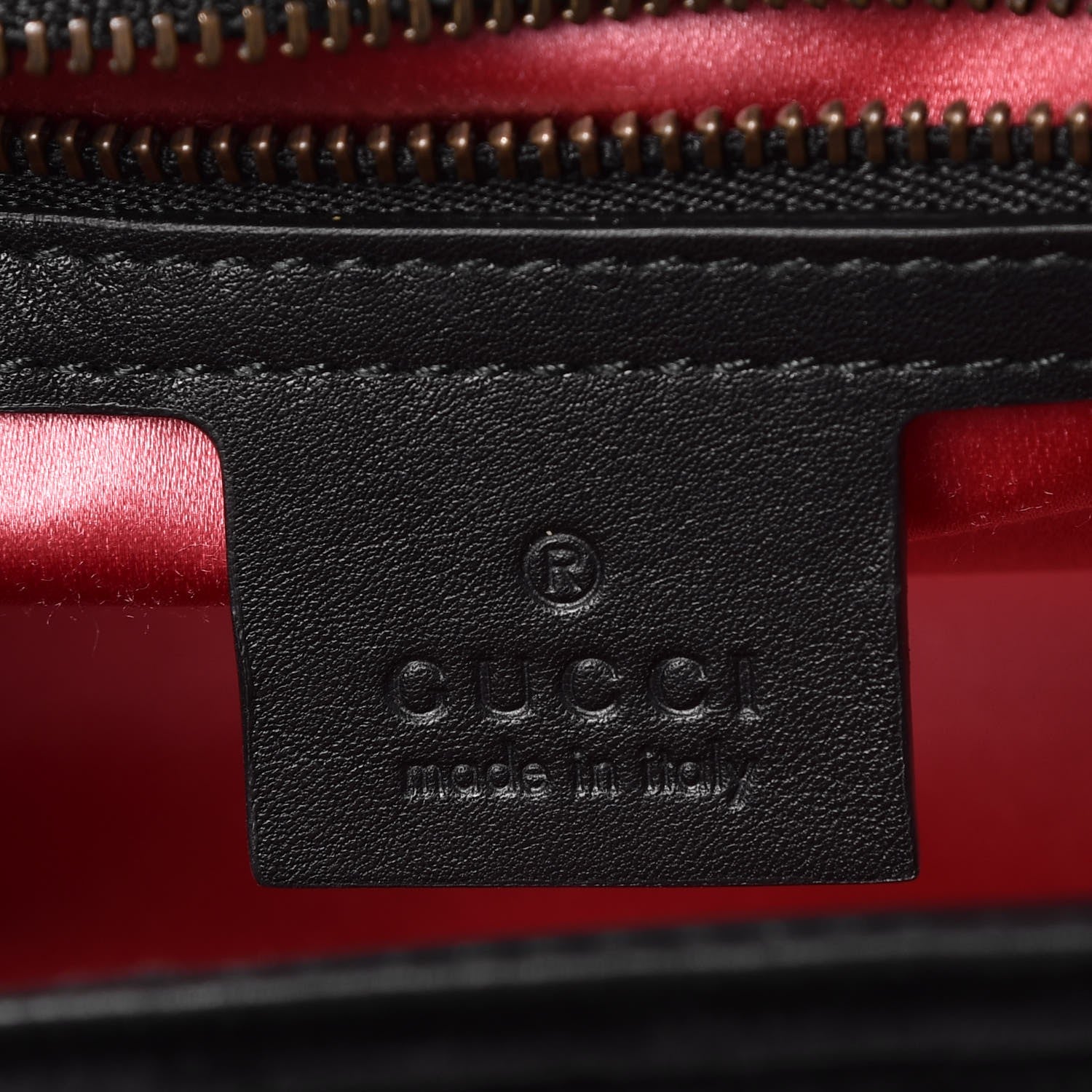 Gucci Velvet Matelasse Small GG Marmont Shoulder Bag Black 7 of 8