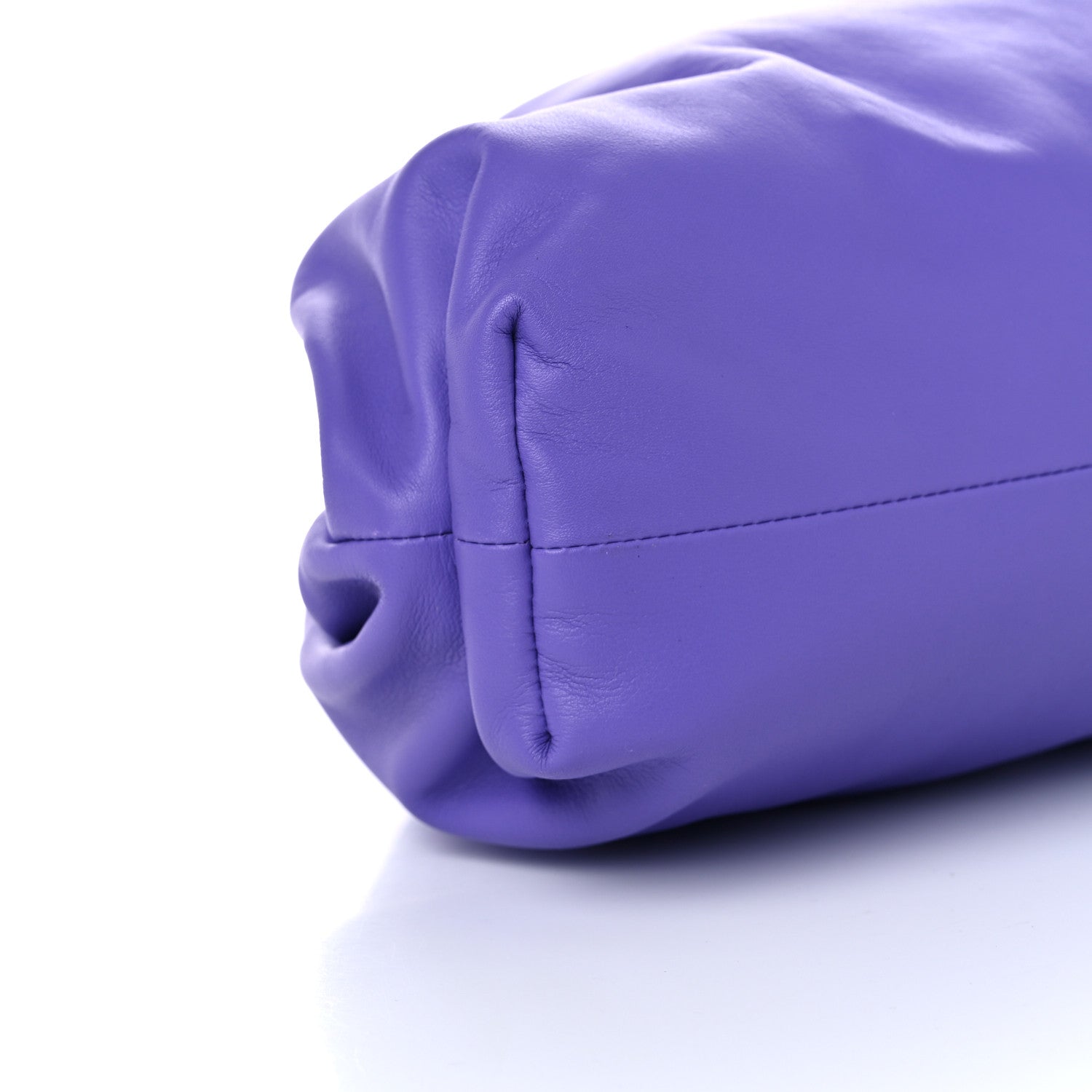 Bottega Veneta Smooth Butter Calf The Pouch Oversized Clutch Purple 8 of 9