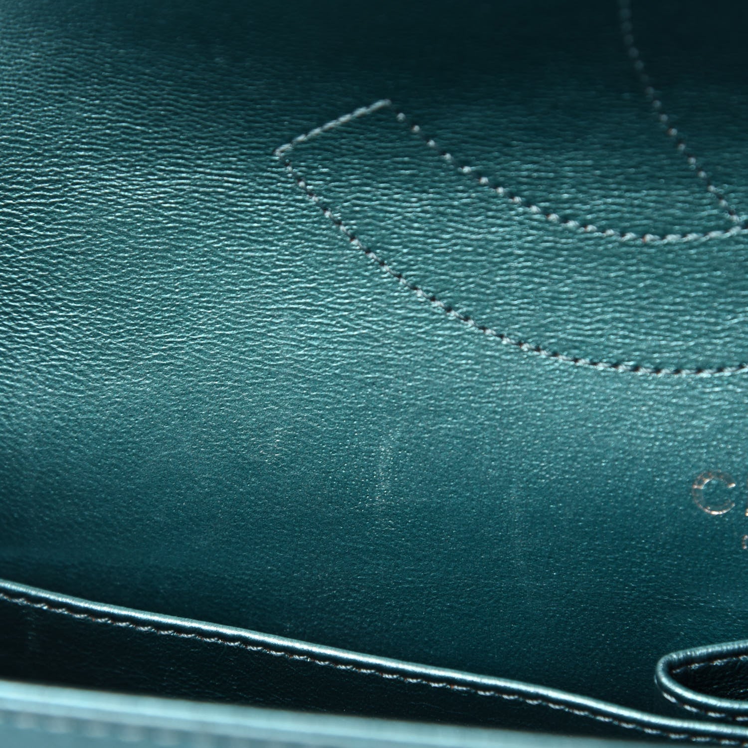 Chanel Metallic Calfskin Quilted 2.55 Reissue 227 Flap Turquoise 12 of 15
