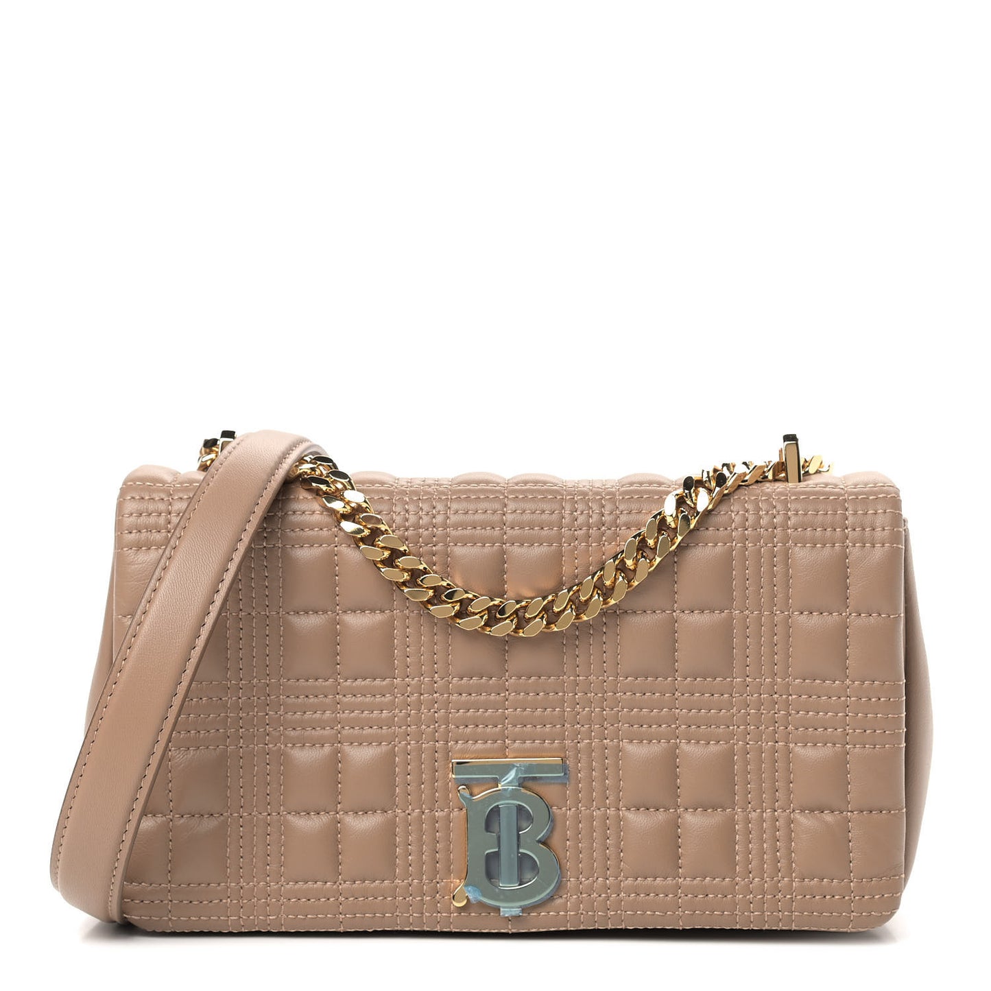 Lambskin Quilted Small Lola Bag Camel