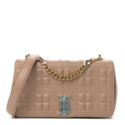 Burberry Lambskin Quilted Small Lola Bag Camel 1 of 8