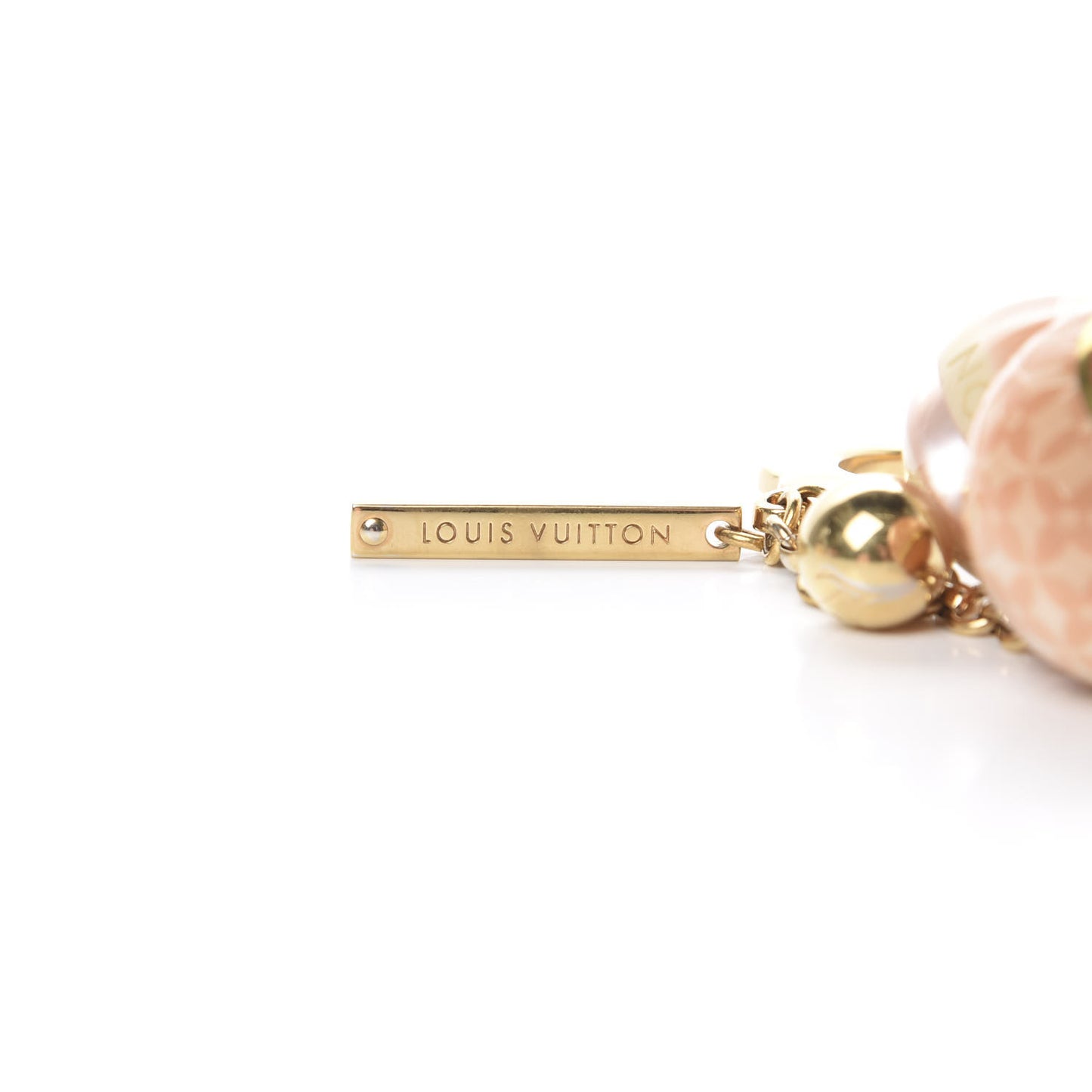 Mini Lin Croisette Bag Charm Pink