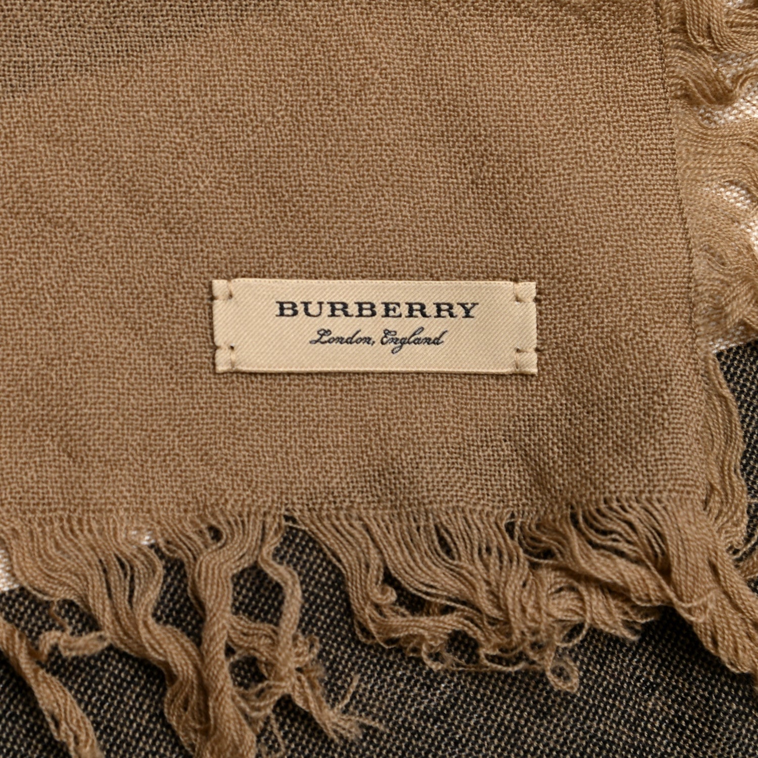 Burberry Merino Wool House Check Square Scarf Brown 5 of 5