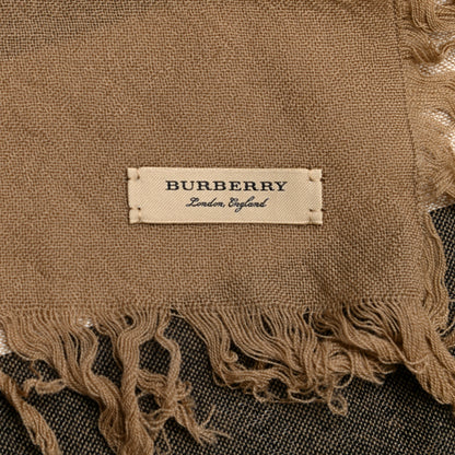 Burberry Merino Wool House Check Square Scarf Brown 5 of 5