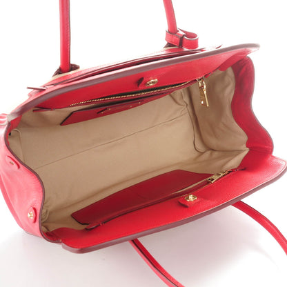 Prada Canapa Saffiano Shoulder Bag Corda Fuoco 5 of 8