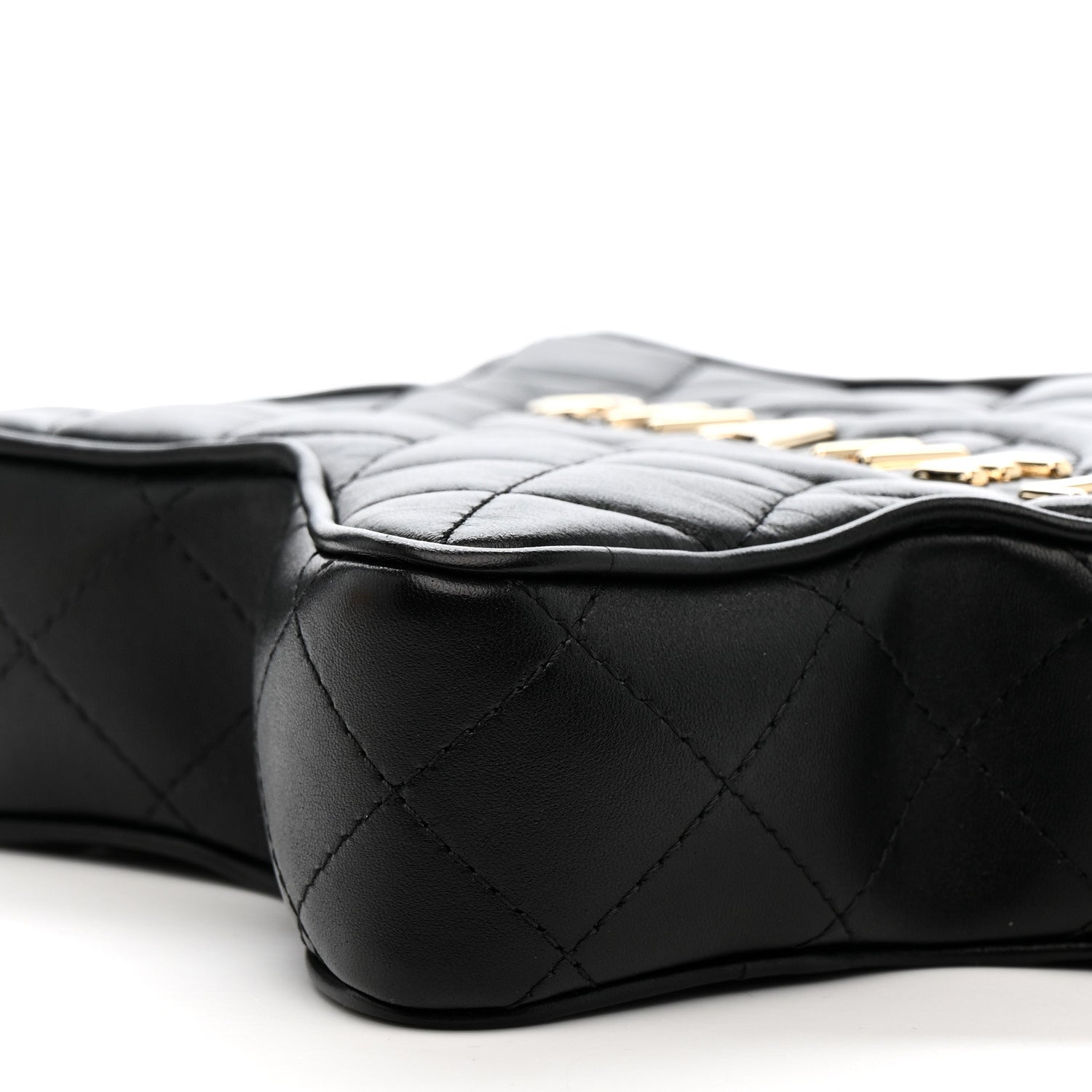 Chanel Lambskin Quilted Walk of Fame Star Bag Black 10 of 11