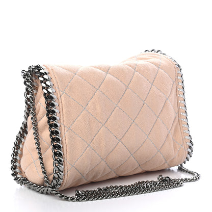 Stella McCartney Shaggy Deer Quilted Mini Falabella Fold Over Tote Powder 2 of 10