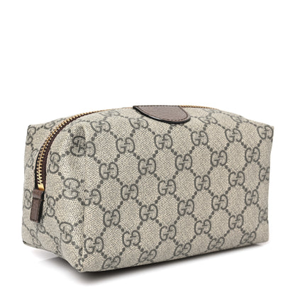 Gucci Soft GG Supreme Monogram Calfskin Medium Ophidia Cosmetic Case Beige Ebony New Acero 3 of 6