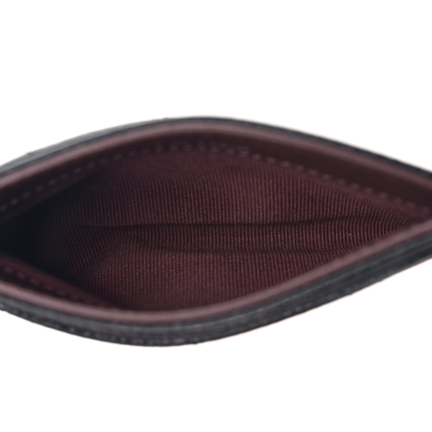 Caviar Quilted Card Holder Black