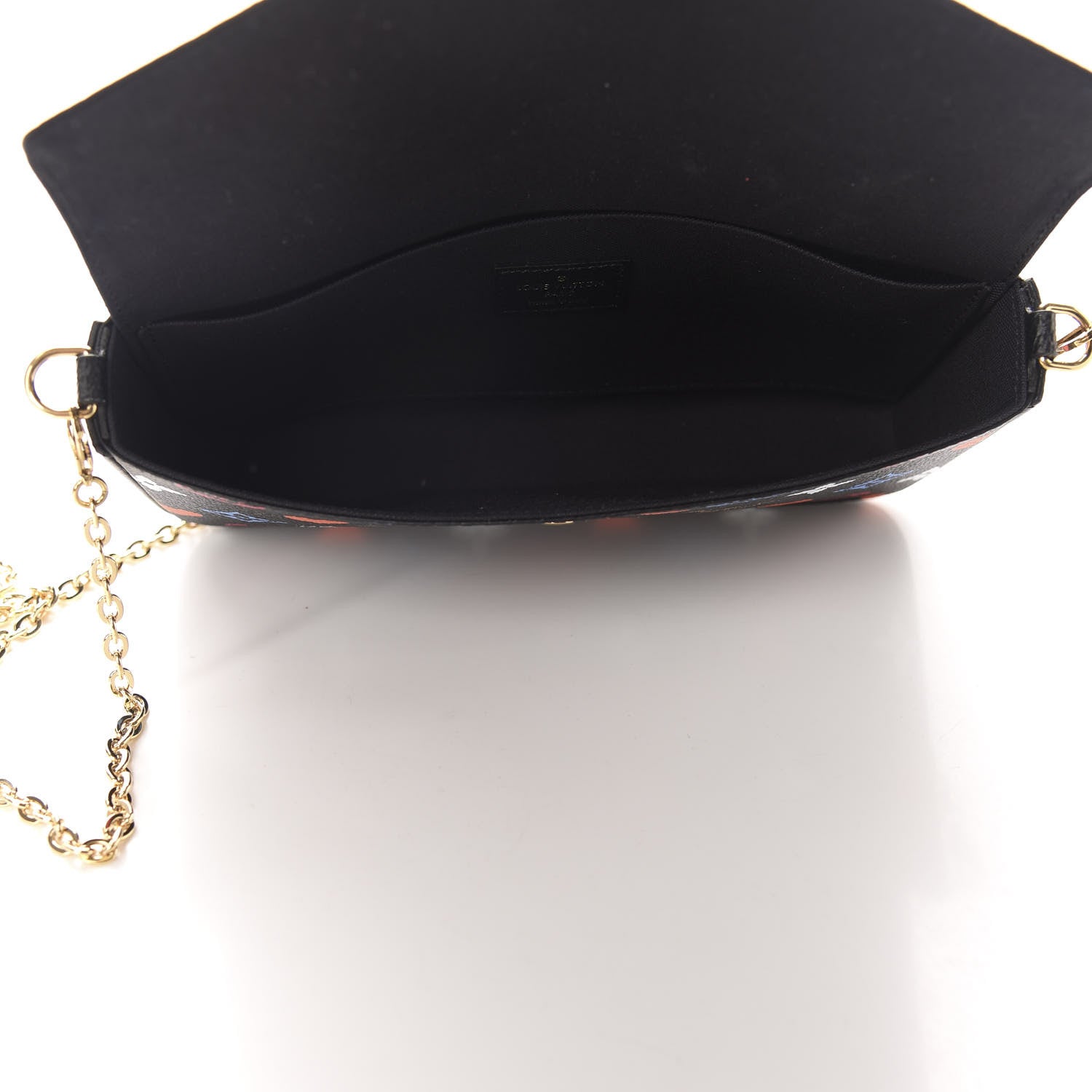 Louis Vuitton Game On Felicie Chain Wallet Black 5 of 11