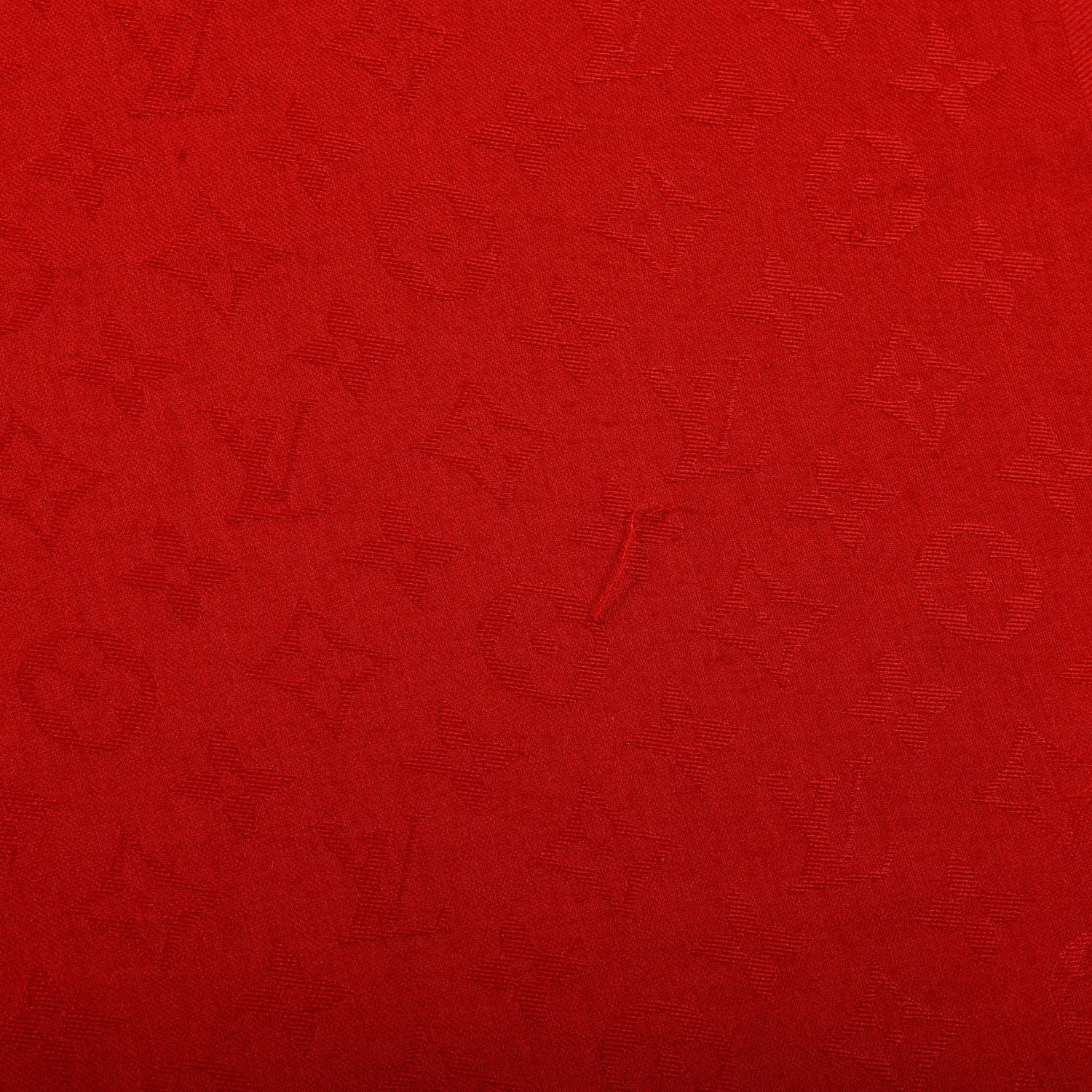 Louis Vuitton Silk Wool Monogram Shawl Pomme D'Amour 5 of 7