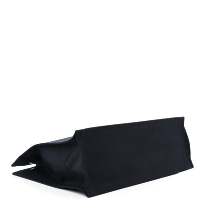 Saint Laurent Linen Calfskin Rive Gauche Tote Navy 4 of 10