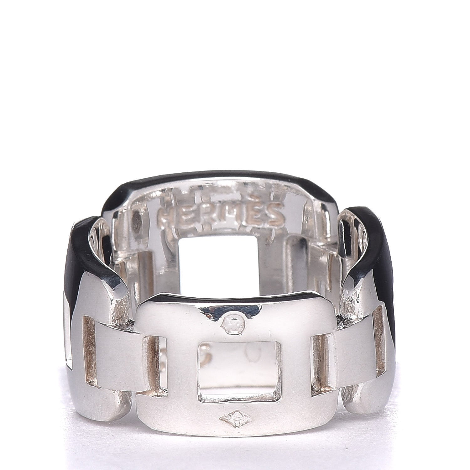 Hermes Sterling Silver Bague Hera Ring 50 5.5 4 of 5