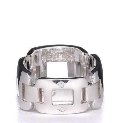 Hermes Sterling Silver Bague Hera Ring 50 5.5 4 of 5