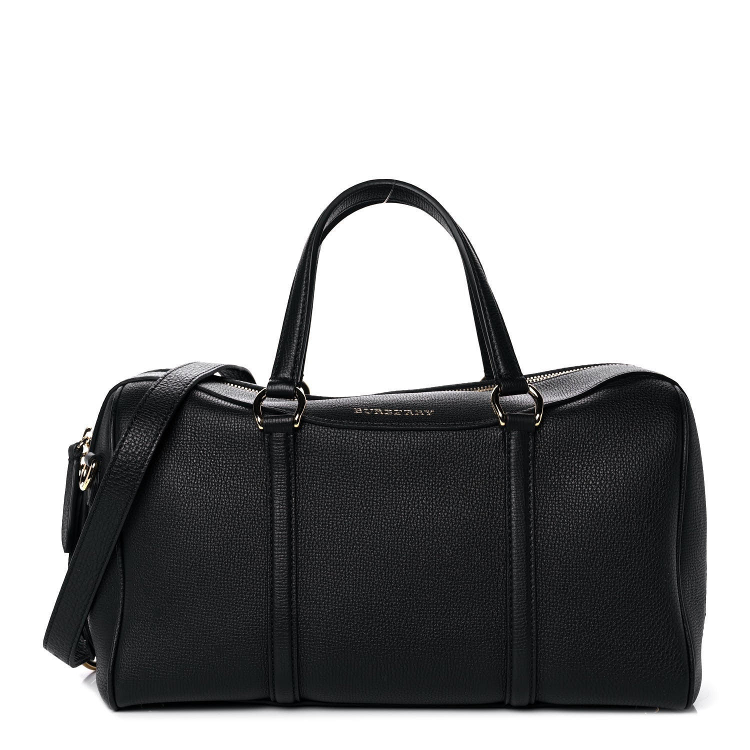 Burberry Derby Calfskin Medium Alchester Bowling Bag Black 1 of 10