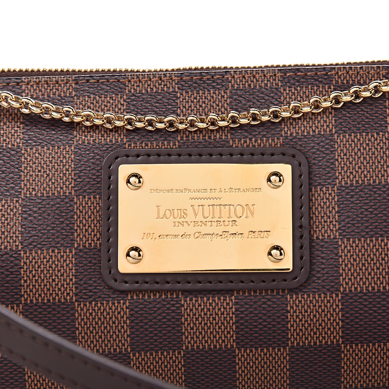 Louis Vuitton Damier Ebene Eva Clutch 9 of 9