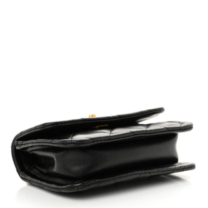 Chanel Shiny Lambskin Quilted Extra Mini Flap Black 4 of 10